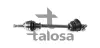 Піввісь ліва +ABS (L:630/A:21/ABS:26/O-30mm) Renault Kangoo/Clio II 98- Talosa 76-RN-8037A (фото 1)