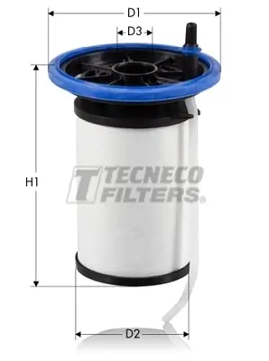 Фільтр паливний PSA Jumper 2.0HDi 16-/Boxer 2.0HDi 15-/Fiat Doblo 1.6D 10-/Ducato 2.3D 06- tecneco GS2093E