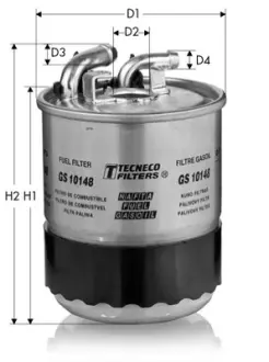 Топливный фильтр tecneco GS10148