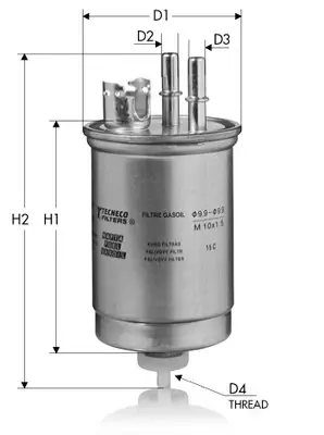 Топливный фильтр tecneco GS221