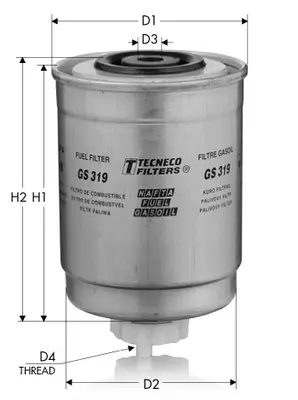 Топливный фильтр tecneco GS319