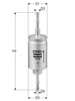 Топливный фильтр tecneco IN9292 Форд Фьюжн