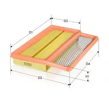 Повітряний фільтр Tecneco AR1450PMS