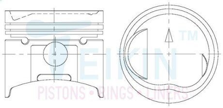 Поршни ремонт teikin 43221100