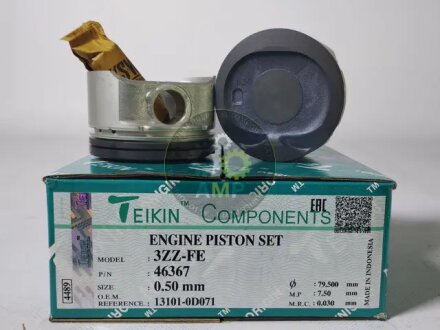 Поршень двигуна (комплект) teikin 46367050 на Тойота Королла е110