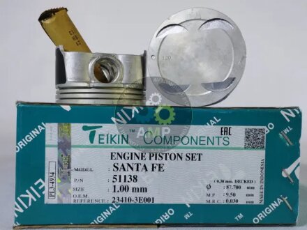 Поршні двигуна, комплект teikin 51138100 на Хендай Туксон