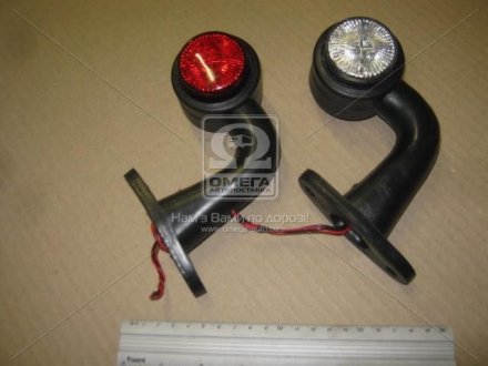 Фонарь габаритный 24V / 16 см. (двухцветный угловой 90 гр.) tempest TP00303