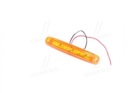 Фонарь габаритный 24V LED желтый (9 диодов, 1 ряд) tempest TP02-57-052