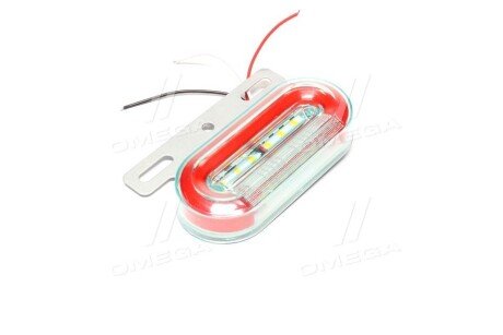 Фонарь габаритный (красный) LED 24V (с бегущим поворотником, подсветкой борта) tempest TP972790