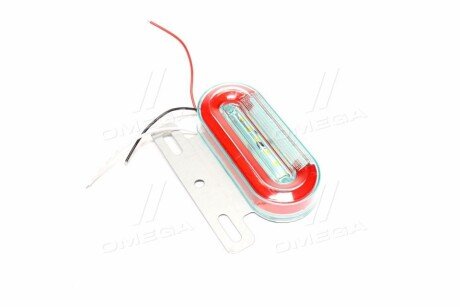Фонарь габаритный (красный) LED 24V с подсветкой борта tempest TP972786
