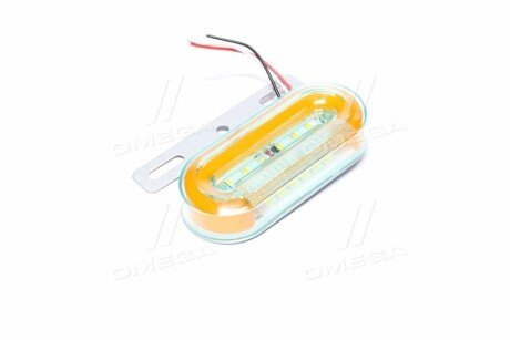 Фонарь габаритный (желтый) LED 24V с подсветкой борта tempest TP972787