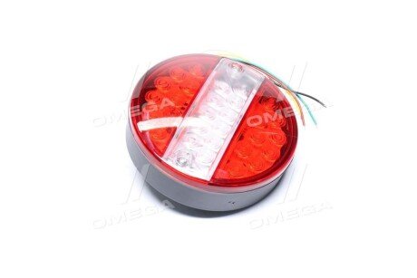 Фонарь задний круглый LED (красный-белый) с указателем поворота tempest TP972794