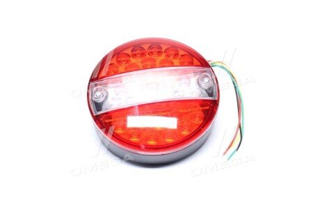 Фонарь задний круглый LED (красный-белый) с указателем поворота tempest TP972794
