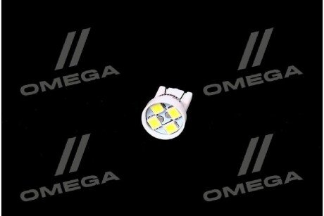 Лампа LED б/ц габарит и панель приборів T10-4SMD W2.1x9.5d 12V WHITE<> tempest Tmp04T1012V
