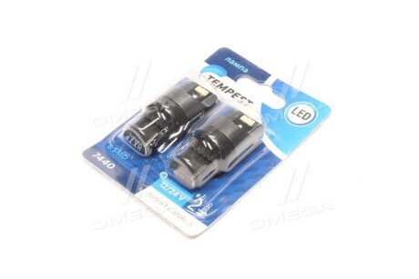 Лампа LED б/ц габарит и панель приборов 12/24 7440 6SMD CANBUS WHITE 2шт.блистер < PLUS> tempest TMP197440