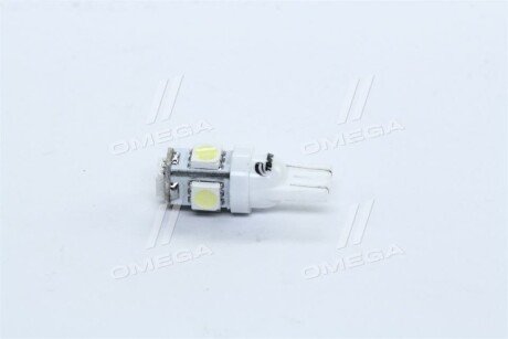 Лампа LED б/ц габарит и панель приборов T10 5SMD W5W 12V WHITE <> tempest Tmp14T1012V