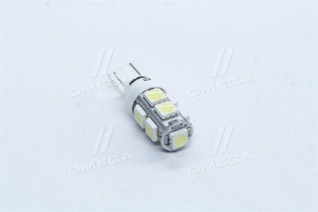 Лампа LED б/ц габарит и панель приборов T10 9SMD W5W 12V WHITE <> tempest Tmp15T1012V