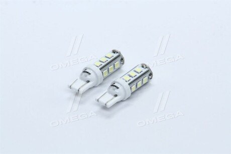 Лампа LED б / ц габарит і панель приладів T10 13SMD W5W 12V WHITE 2шт. блістер <> tempest TP212T1012V