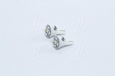 Лампа LED б / ц габарит і панель приладів T10-5 SMD Base: W2.1x9,5d 24V WHITE 2шт. блістер <> tempest TP-206T10-24V