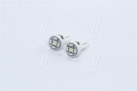 Лампа LED б / ц габарит і панель приладів T10-5SMD W2.1x9.5d 12V WHITE 2шт. блістер <> tempest TP203T1012V