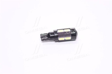 Лампа LED б/ц габарит,панель приладiв, салон 12V T10 (W5W) W2.1x9.5D 10SMD CANBUS WHITE <> tempest Tmp-L1180CH