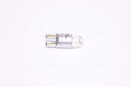 Лампа LED б/ц габарит,панель приладiв, салон 12V T10 (W5W) w2.1x9.5d 2SMD N.P WHITE <> tempest TmpL11203HW