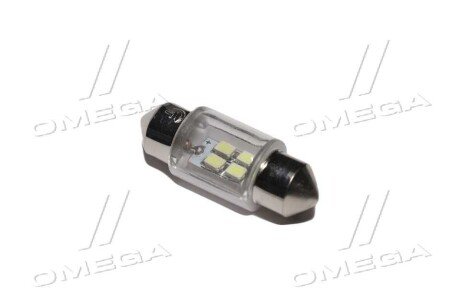 Лампа LED софiтна C5W 12V T11x31-S8.5 (4 SMD size3528) WHITE <> tempest Tmp17T11(4SMD)12V