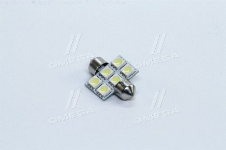 Лампа LED софитная C5W 12V T11x31-S8.5(6SMD,size 5050) WHITE <> tempest Tmp18T1112V