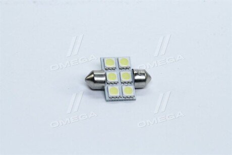 Лампа LED софитная C5W 12V T11x31-S8.5(6SMD,size 5050) WHITE <> tempest Tmp18T1112V