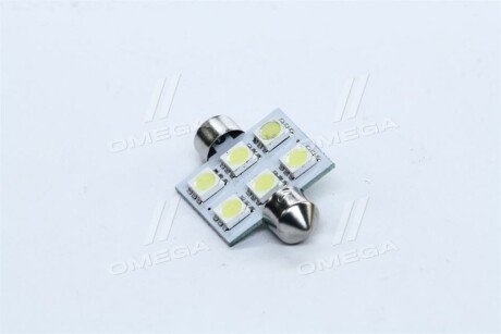 Лампа LED софитная C5W 12V T11x36-S8.5 (6SMD,size 5050) WHITE <> tempest Tmp23T1112V