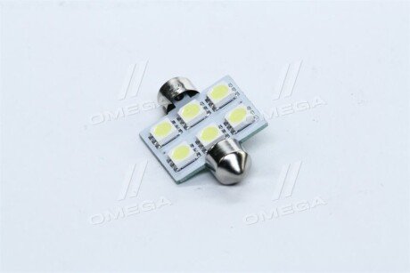 Лампа LED софитная C5W 24V T11x36-S8.5 (6 SMD size5050) <> tempest Tmp11T1124V