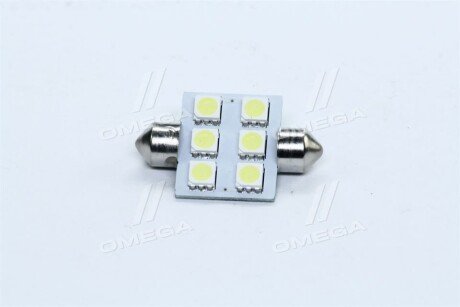 Лампа LED софитная C5W 24V T11x36-S8.5 (6 SMD size5050) <> tempest Tmp11T1124V