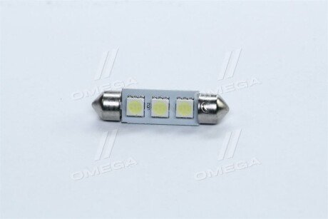 Лампа LED софитная C5W 24V T11x39-S8.5 (3 SMD size5050) WHITE <> tempest Tmp13T1124V