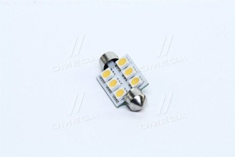Лампа LED софитная C5W 24V T11x39-S8.5 (6 SMD size5050) WARM WHITE <> tempest Tmp15T1124V