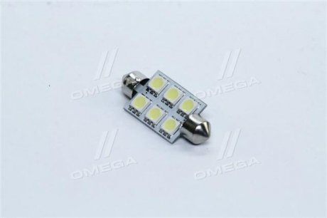Лампа LED софитная C5W 24V T11x39-S8.5 (6 SMD size5050) WHITE <> tempest Tmp14T1124V