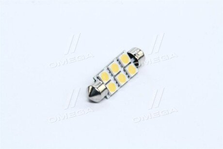 Лампа LED софитная C5W 24V T11x41-S8.5 (6 SMD size5050) WARM WHITE <> tempest Tmp16T1124V