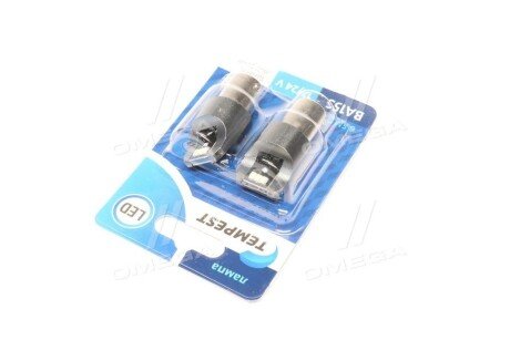 Лампа LED указ. поворотов и стоп-сигн. 12/24V BA15S 6SMD Non-polar WHITE 2шт. блистер < PLUS> tempest TMP191156