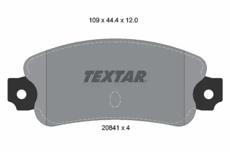 Тормозные колодки textar 2084102