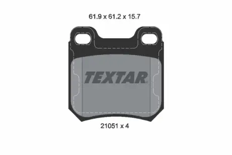 Тормозні (гальмівні) колодки Textar 2105101