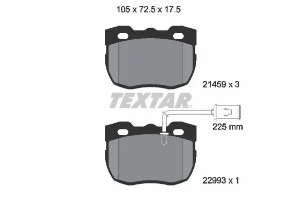 Тормозные колодки textar 2145905