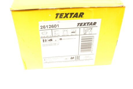 Комплект гальмівних колодок textar 2612601