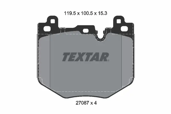 Комплект гальмівних колодок Textar 2708701 (фото 1)