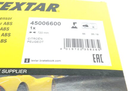 Датчик частоти обертання колеса textar 45006600