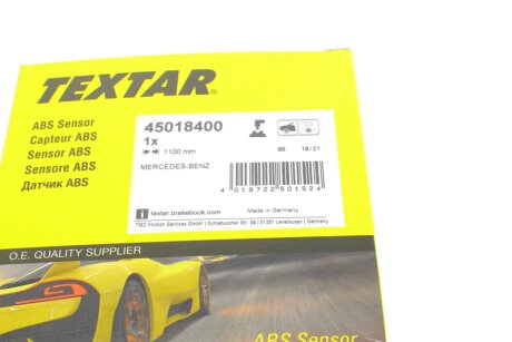 Датчик ABS textar 45018400