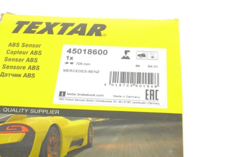 Датчик ABS textar 45018600