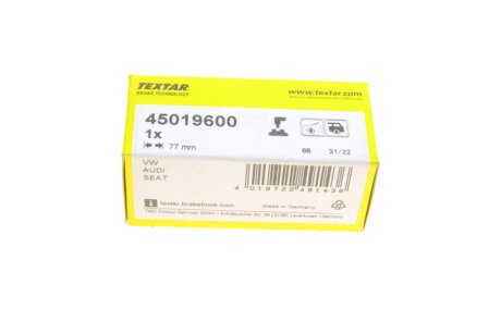 Датчик частоти обертання колеса textar 45019600