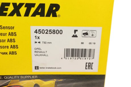 Датчик ABS textar 45025800