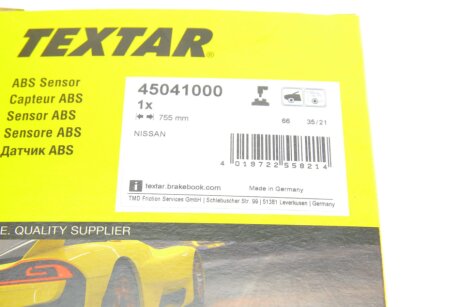 Датчик частоти обертання колеса textar 45041000