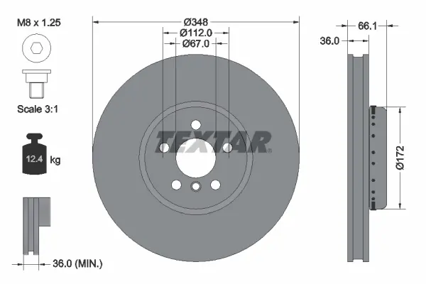 Тормозные колодки textar 92288825