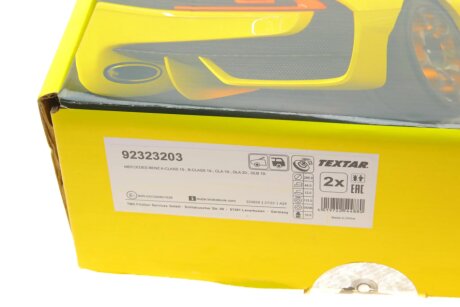 Диск гальмівний textar 92323203